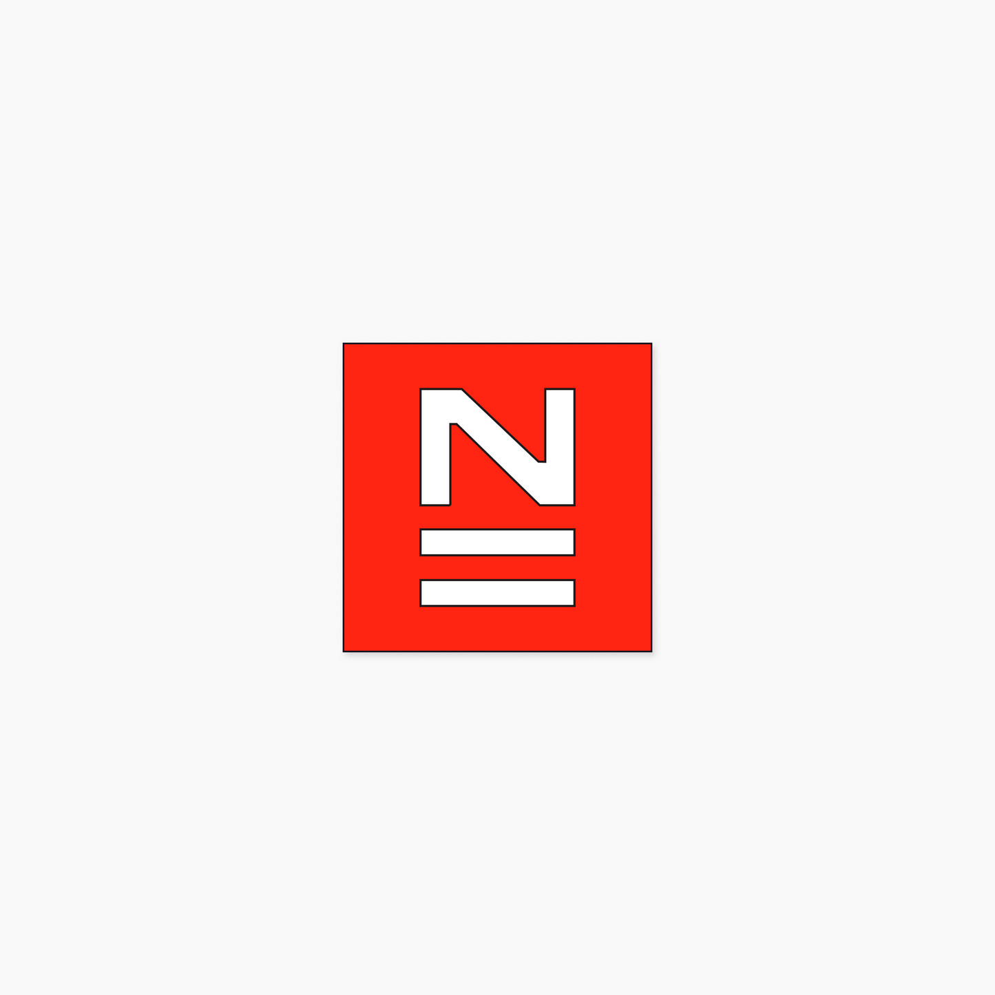 "N" - Small Sticker