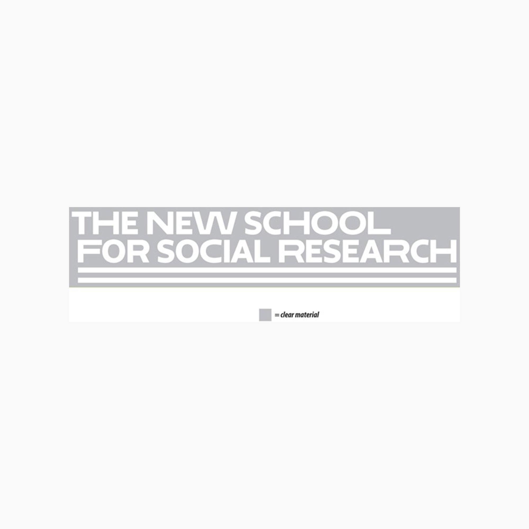 The New School For Social Research Vinyl Sticker