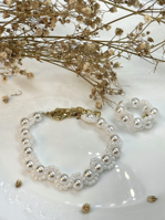 White Beads Ring #4