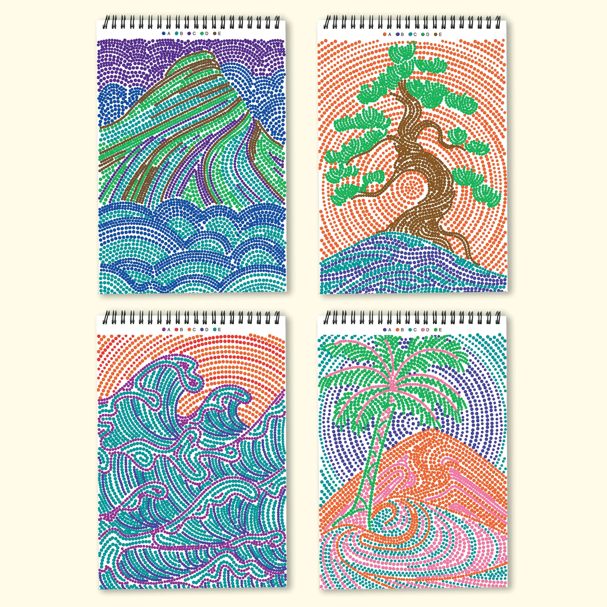 Lifelines Flow Art Dot-by-Letter Notebook