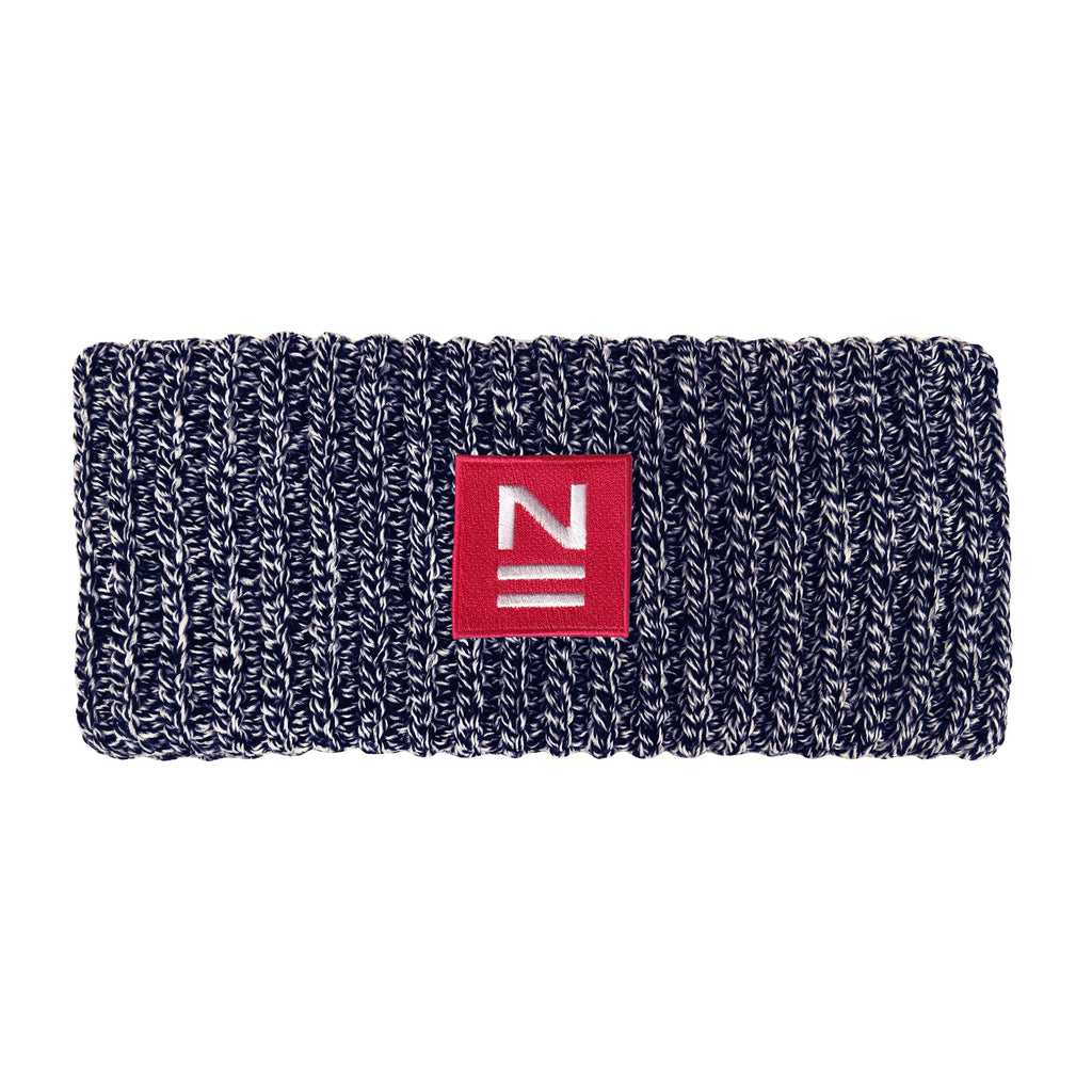 "N" Navy Marled Earband