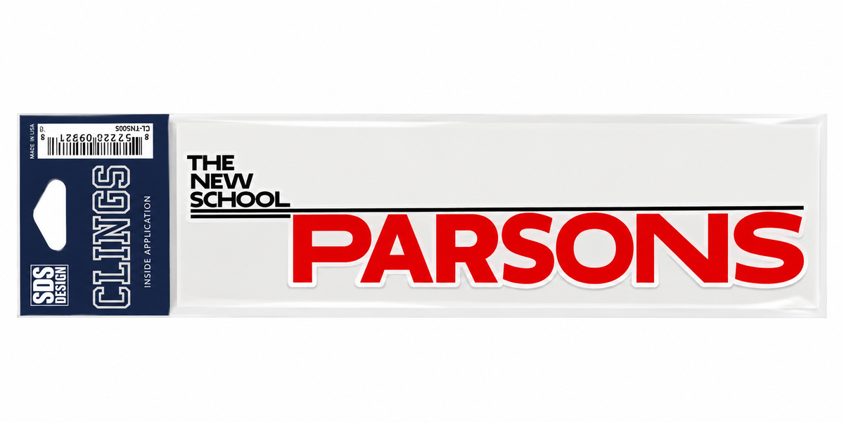 Parsons 6 x 2 Inch Transparent Cling