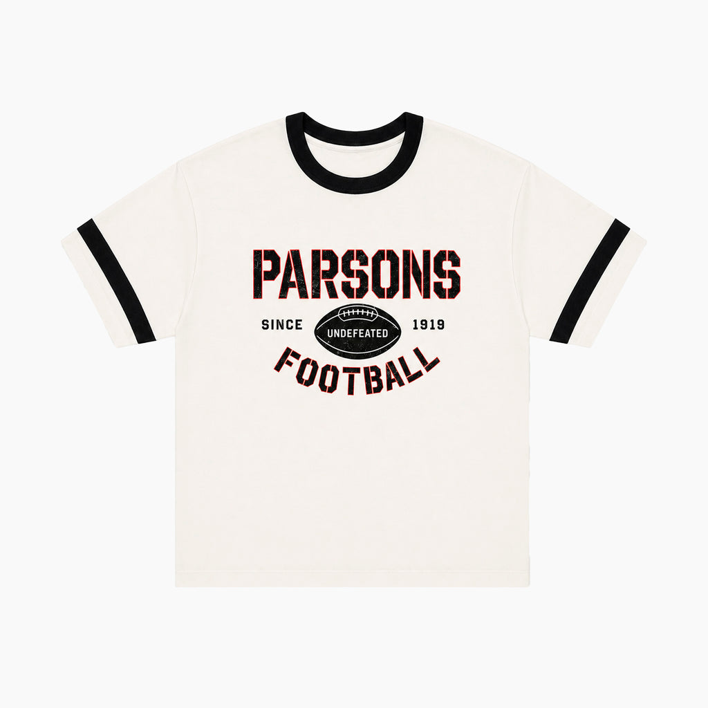 Parsons Undefeated Football Ringer Tee