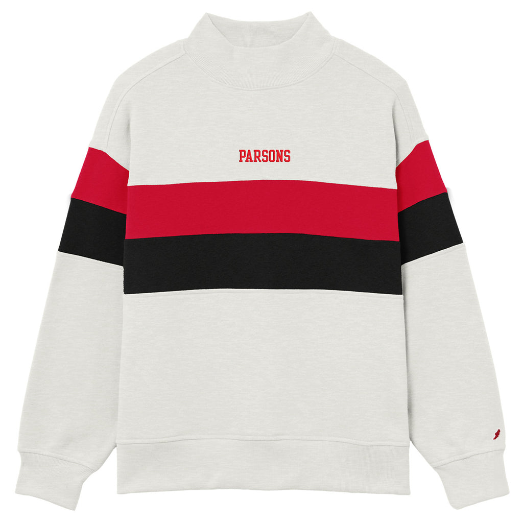 Parsons Game Day Striped Mock Neck