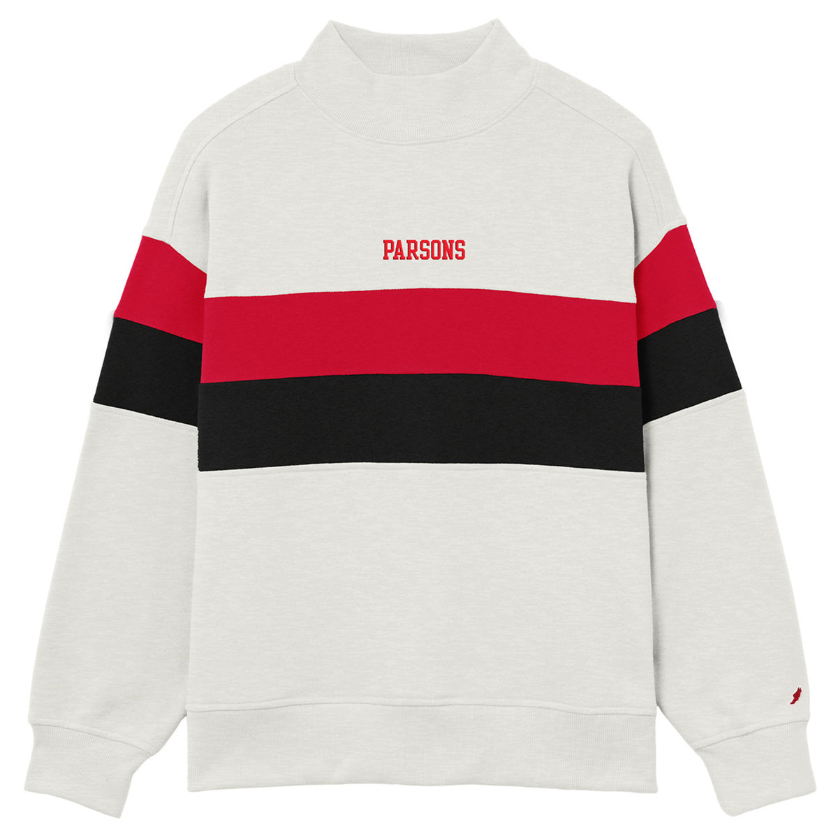 Parsons Game Day Striped Mock Neck