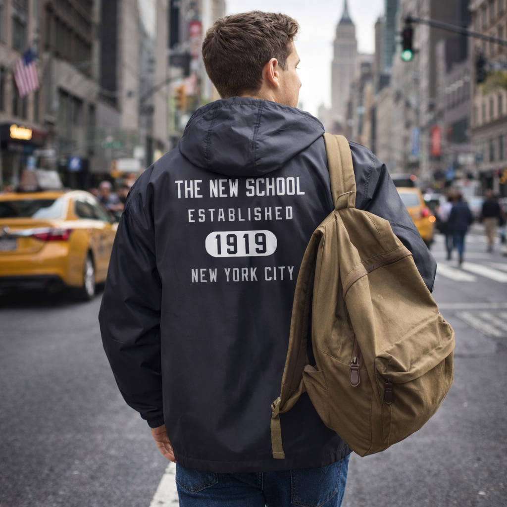 The New School Packable Windbreaker Jacket