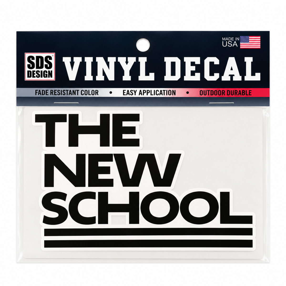 The New School  6 Inch Vinyl Decal