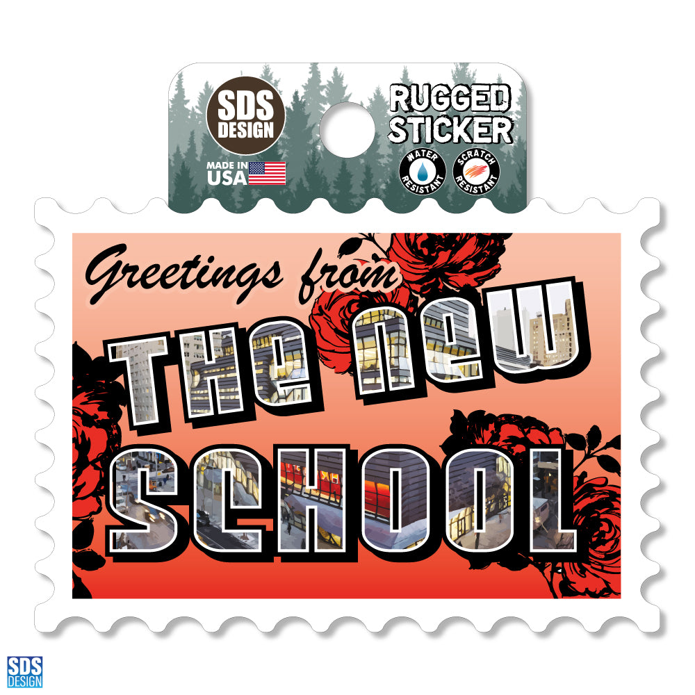 Greetings From TNS - Rugged Sticker 3.5"