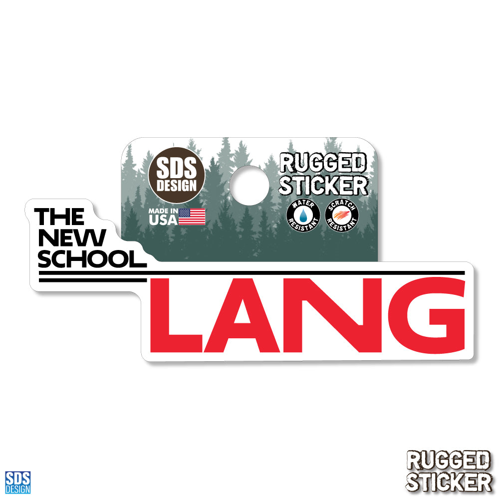 Lang - Rugged Sticker