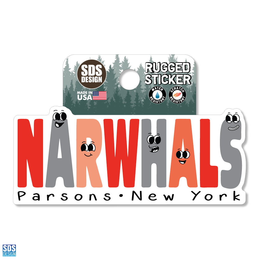 Narwhals Eyes - Rugged Sticker 3.5"