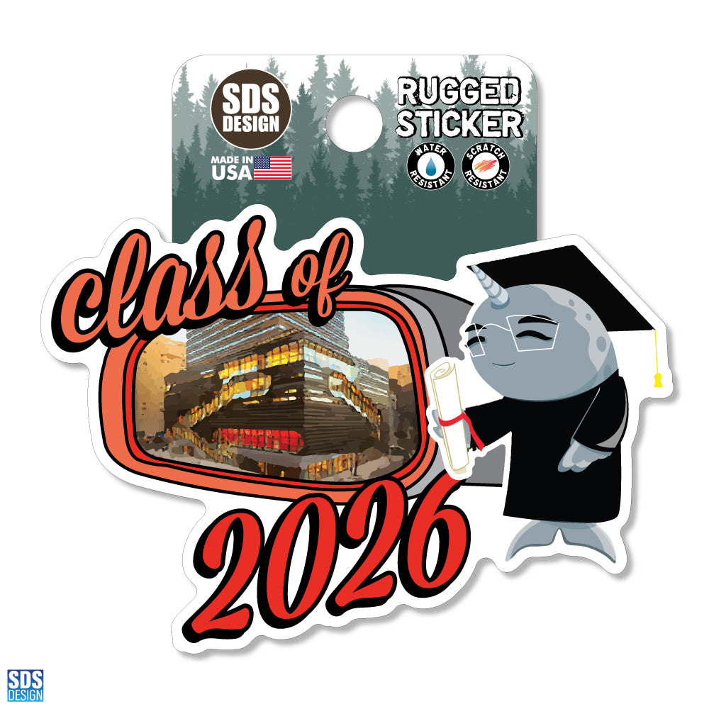 Parsons Class of 2026 Rearview Mirror - Rugged Sticker 3.5"