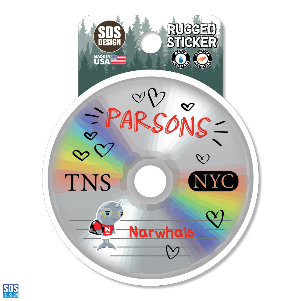Parsons/TNS CD - Rugged Sticker 3.5"