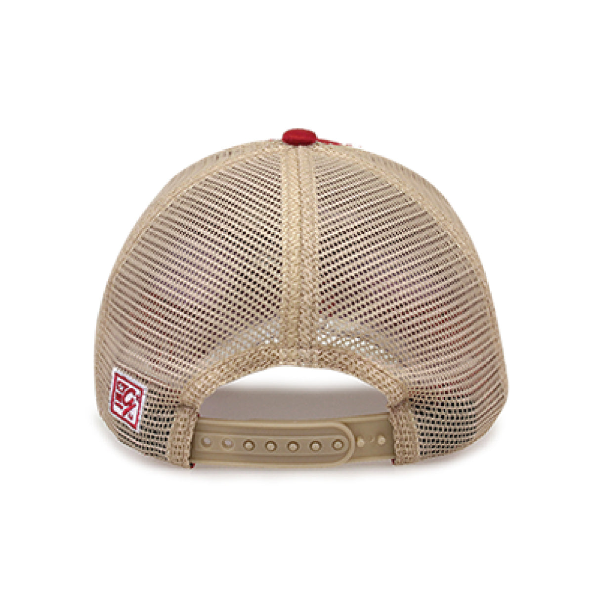The New School Embroidered Trucker - Red