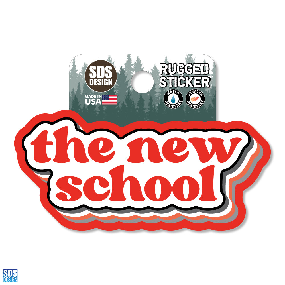 TNS Bubble Cloud Text- Rugged Sticker 3.5"