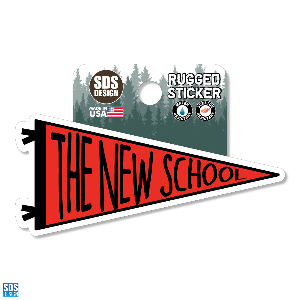 TNS Pennant- Rugged Sticker 3.5"