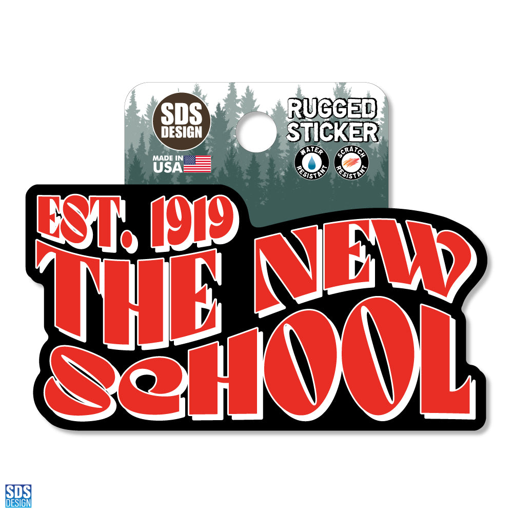 TNS Retro Wave - Rugged Sticker 3.5"