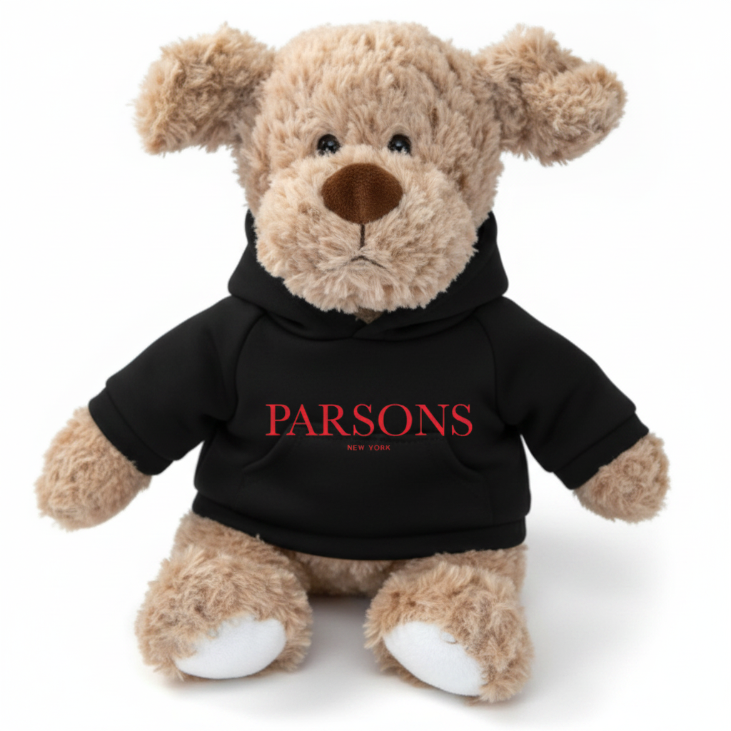 Dog with Parsons Hoodie