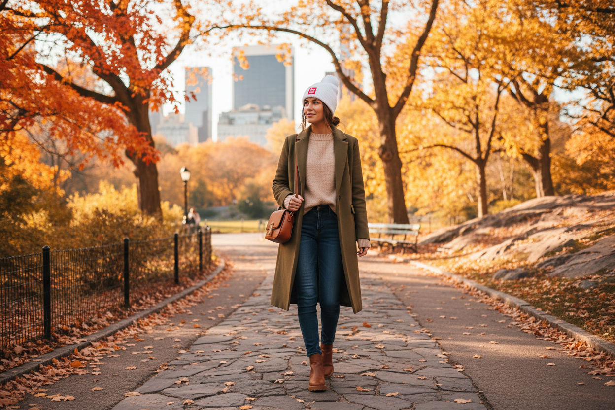 Fall NYC Beanie - Central Park