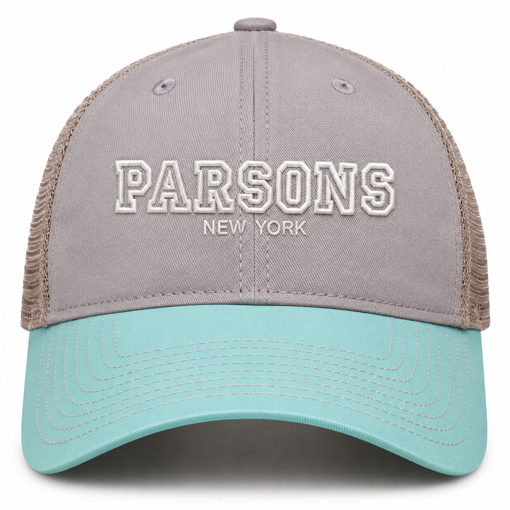 Parsons Embroidered Trucker - Teal