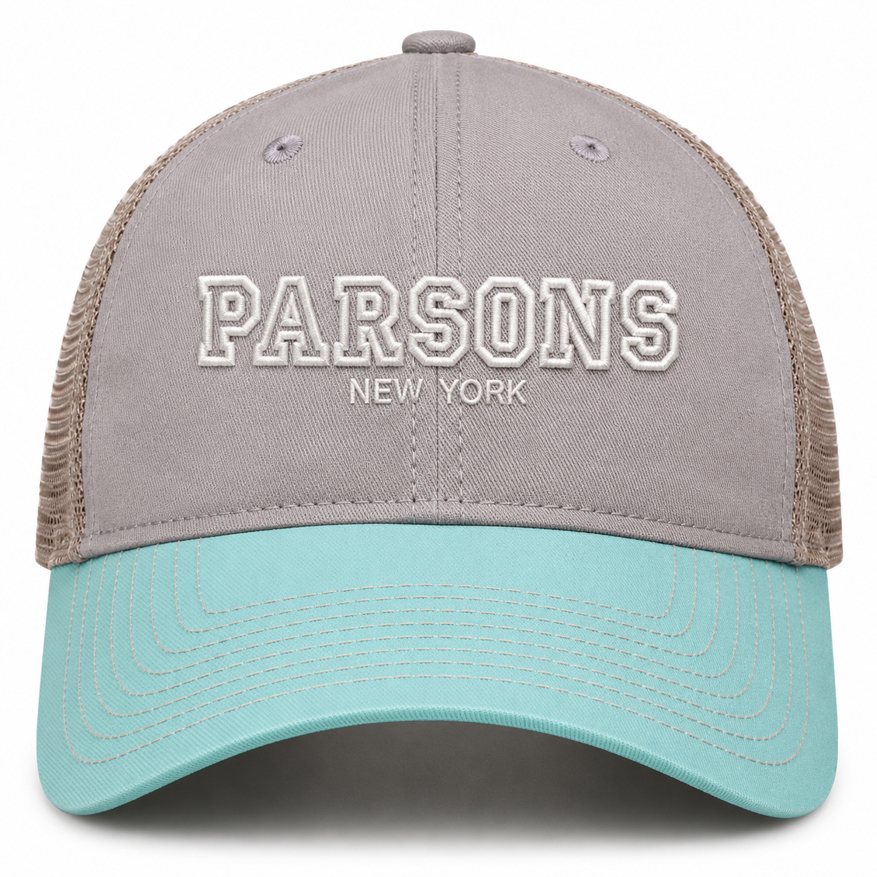 Parsons Embroidered Trucker - Teal