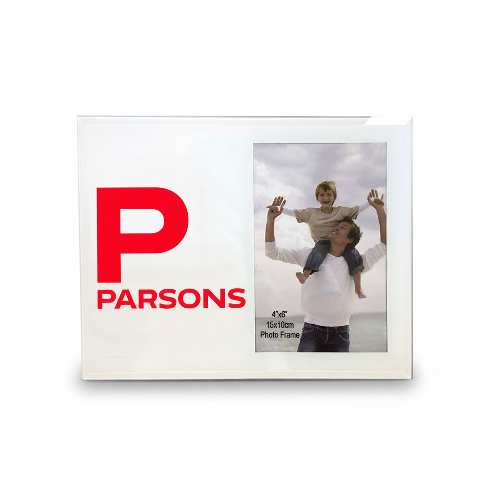 Parsons 4x6 White Photo Frame