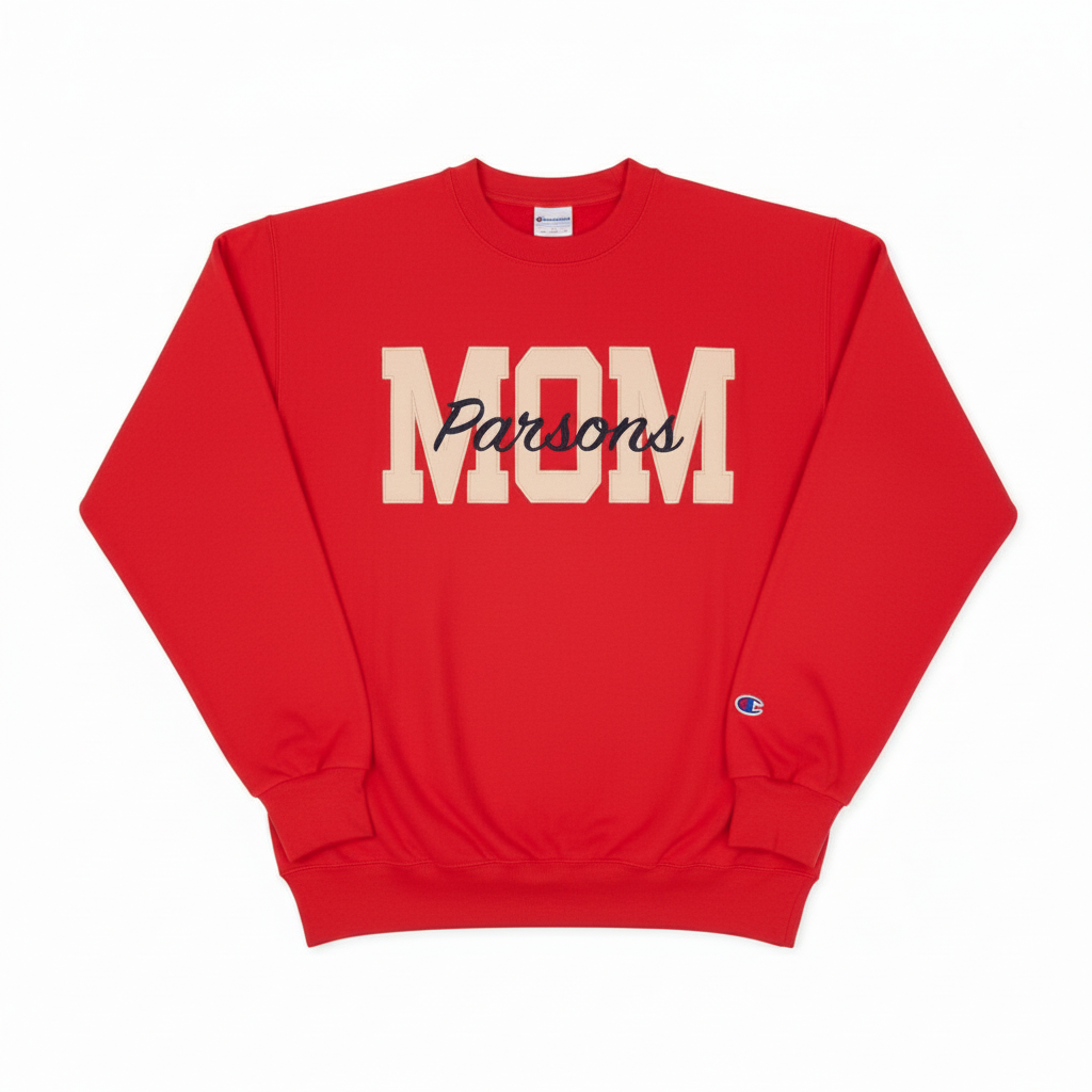 Parsons MOM Crewneck - Bright Red