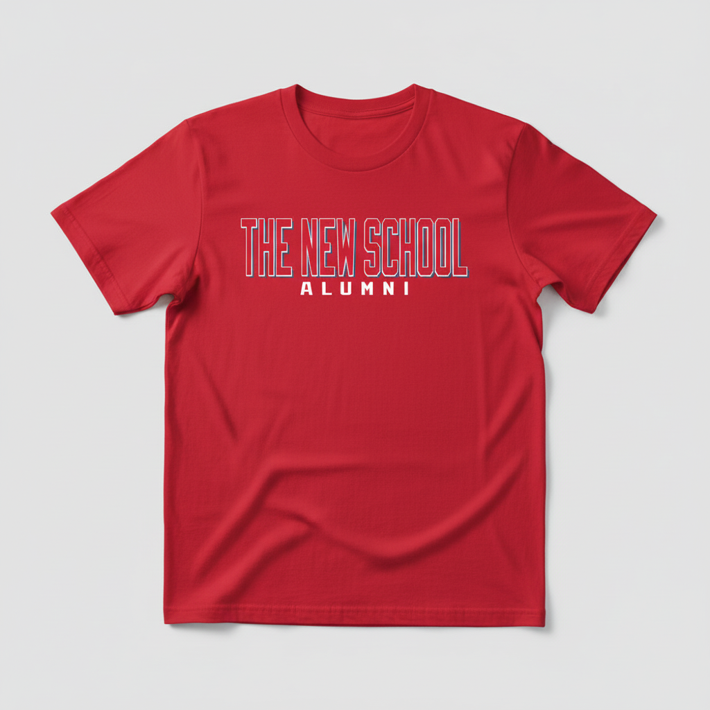 The New School Alumni T-Shirt - Scarlet