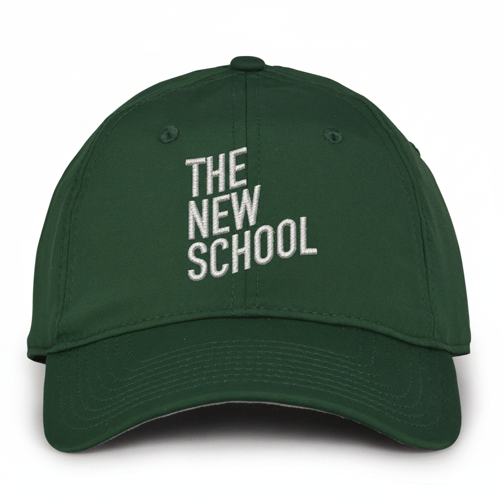 The New School Green Dad Hat - Embroidered