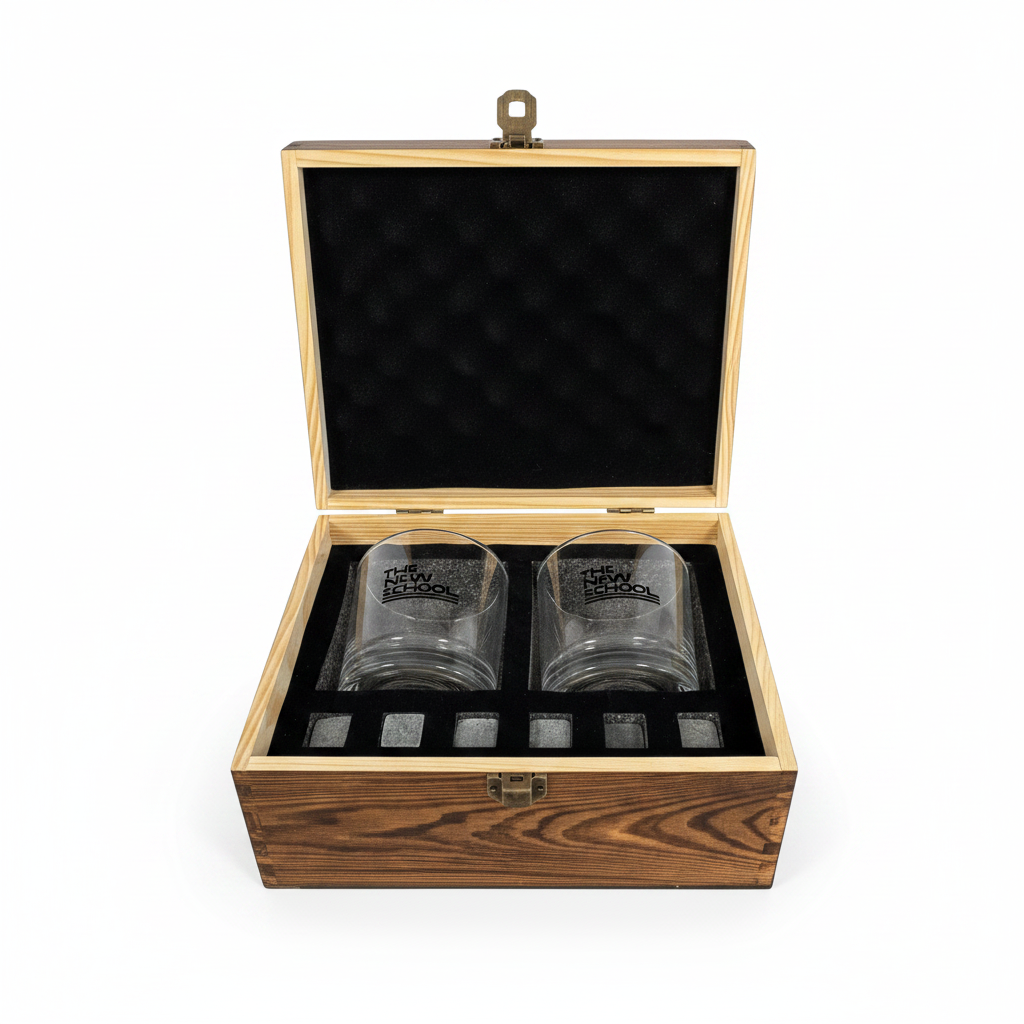 The New School Whiskey Box - Open