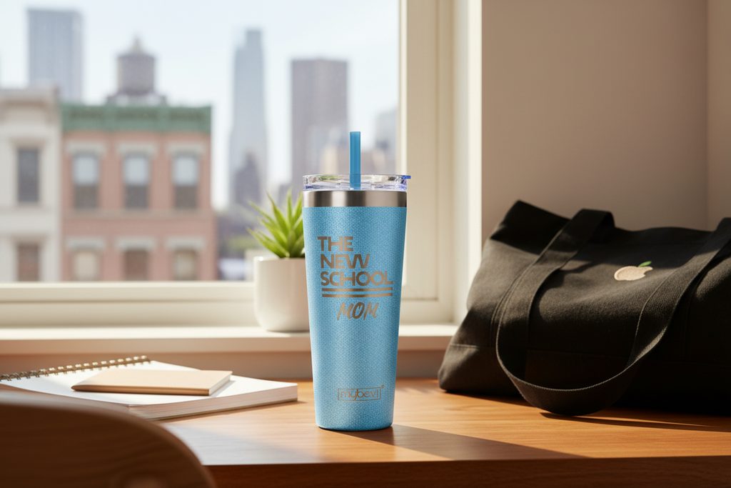 TNS Mom Sparkle Tumbler Lifestyle