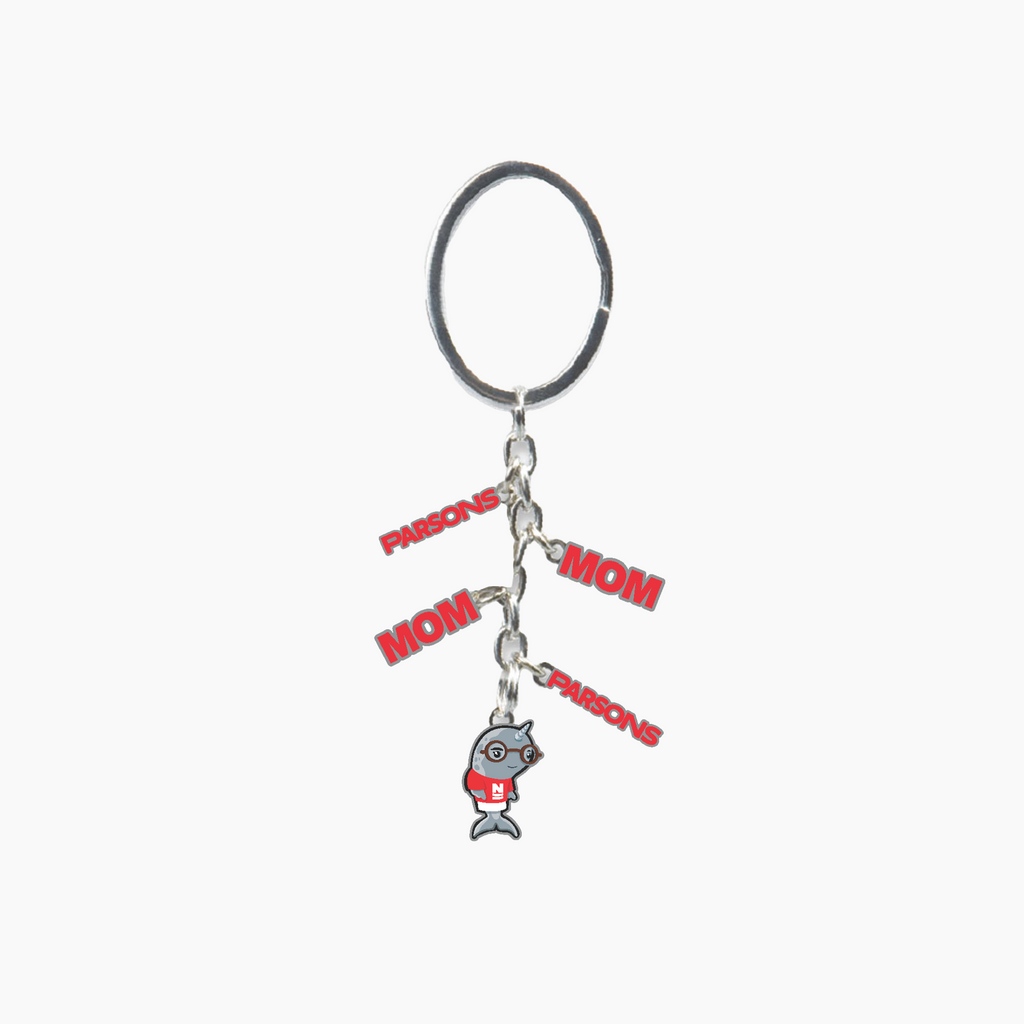 Parsons Mom with Gnarls Dangle Charm Keychain