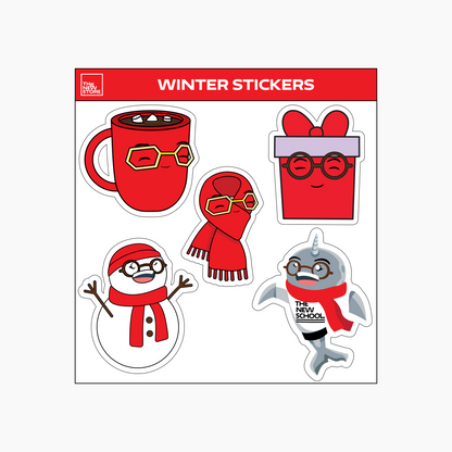 TNS Winter Holiday Stickers - 5 pack