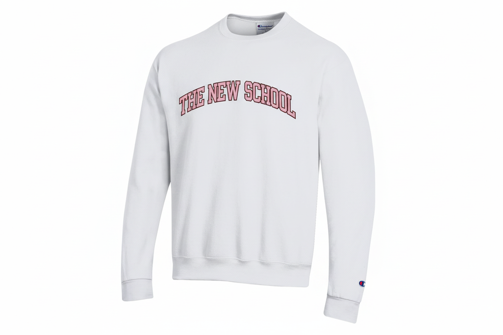 White The New School sweatshirt