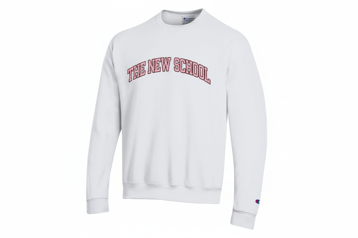 White The New School sweatshirt