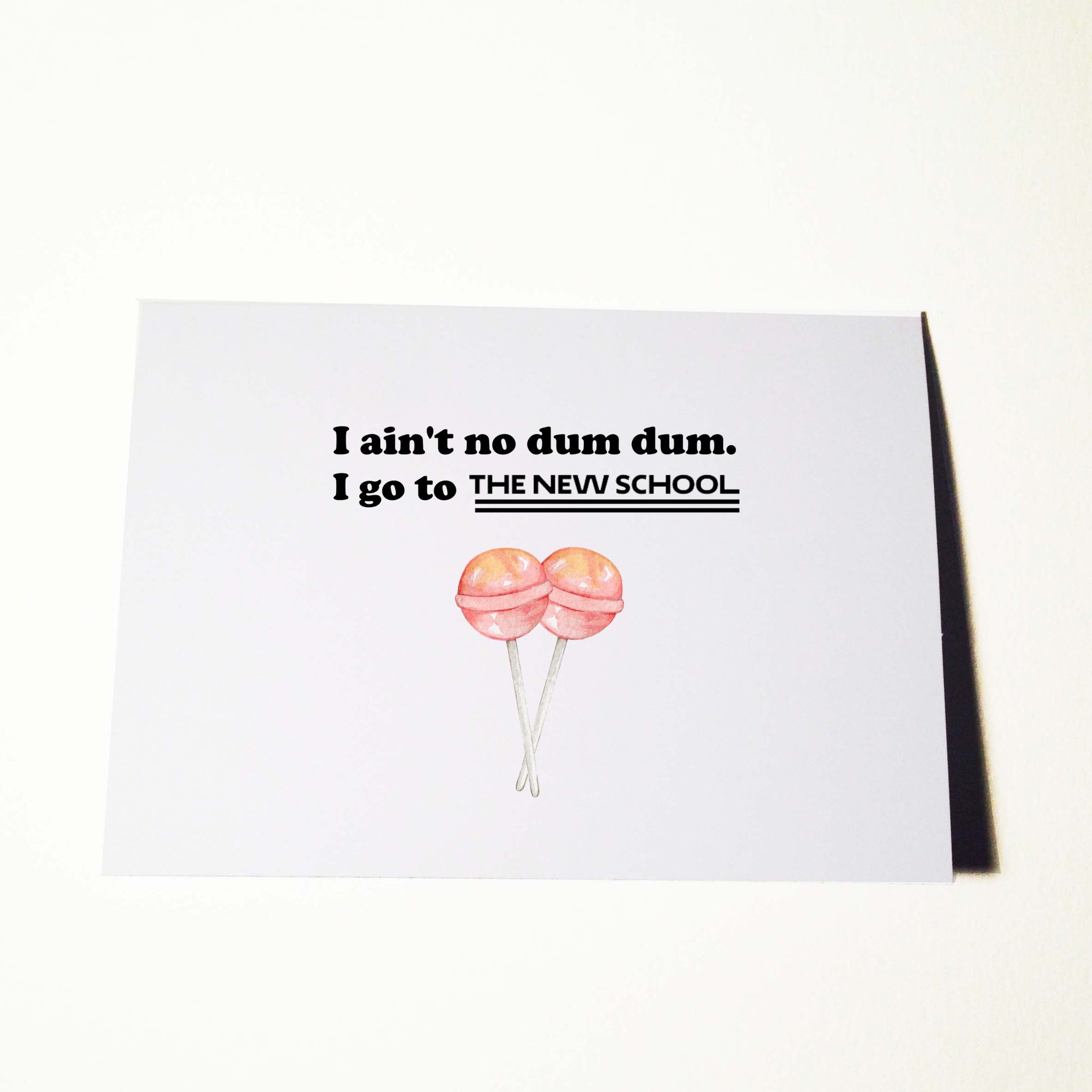 Ratbone Skinny x The New School 'Dum Dum' Card