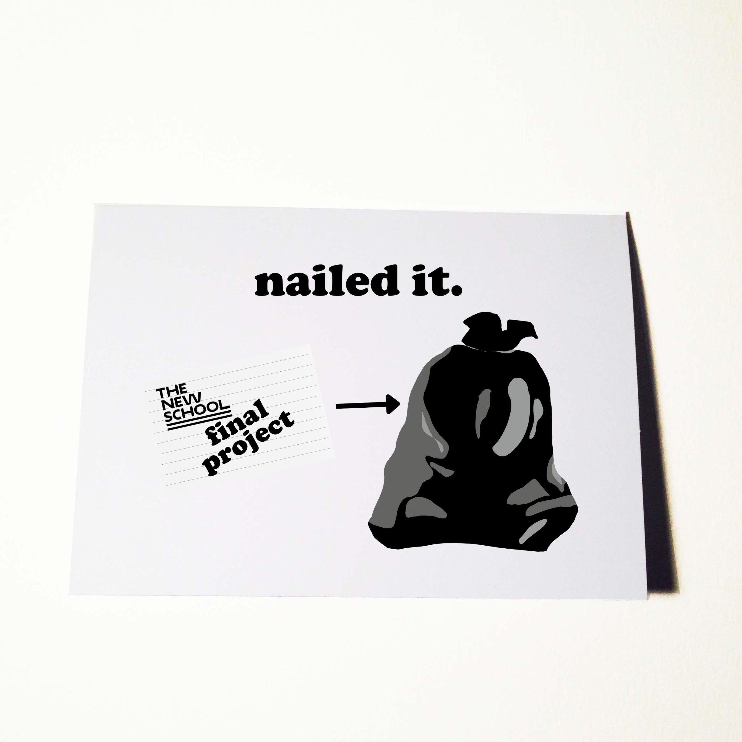 Ratbone Skinny x The New School 'Nailed It' Card