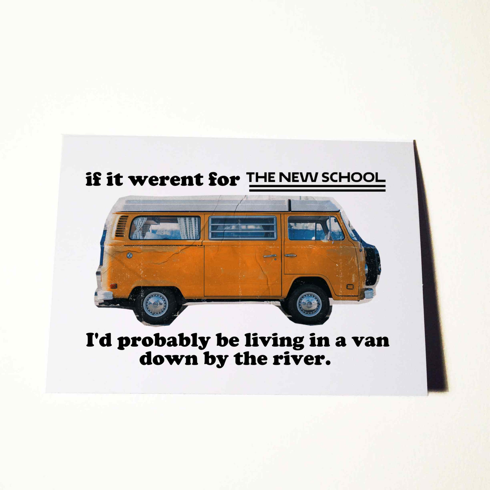 Ratbone Skinny x The New School 'Van by the River' Card